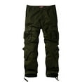 thumbnail image 3 of Matchstick Men's Retro Relaxed Plus Size Cargo Pants with Multi Pockets, 3 of 8