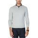 thumbnail image 1 of Nautica Mens Quarter-Zip Knit Sweater, gris, grande Nautica Tejer, 1 of 2