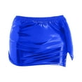 thumbnail image 4 of QHFBli Metallic Bodycon Mini Skirt - High Shine Silver Party Wear, Liquid Sexy Tight Pencil Skirt for Women, 4 of 4