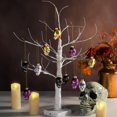 thumbnail image 4 of Adornos de cristal Watayo con forma de calavera de azúcar del Día de los Muertos, 12 unidades, 4 of 7