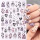 thumbnail image 3 of Evil Eye Snake Heart Nail Art Stickers, 3D Self Adhesive Flame Cute Animal Nail Art Decals Nail Decoration Accessories For Nail Art DIY, 3 of 5