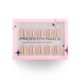 thumbnail image 1 of Press on Nail Almond Shaped Fake Nail Glossy Stick on Nail Natural Full Cover False Nail Acrylic Glues on Nail for Women, 1 of 4