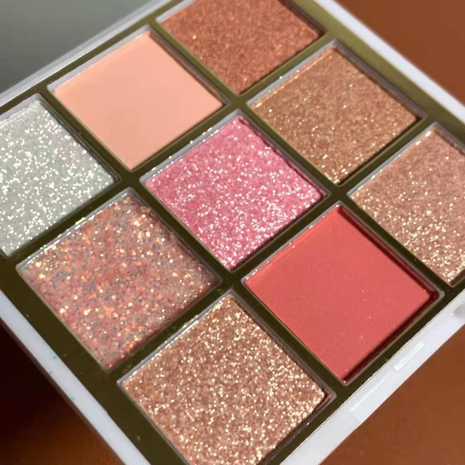 Korean Glitter Liner Makeup for Preteen Garb2art Cosmetics Sparkling Earth Neutral Eye Shadow Hand Pallet Makeup Make up Pallet Cute Makeup Glow in The Dark Neon Make up Shadow 370 Wet