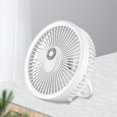 thumbnail image 1 of Ventilador de techo de 4000 mAh, luz de ventilador de escritorio con control remoto USB, 3 velocidades (blanco), 1 of 7