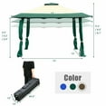 thumbnail image 3 of Gymax 13' x 13' Folding Patio Pop-up Gazebo Canopy Tent Outdoor Shelter Shade Green, 3 of 9