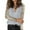 1BU1363, variant on Women'S T Shirts Sparkling Sequin Yoke Detail Loose Tunic Everyday Elegant V-Neck Design Stretch Fabric Long Sleeve Comfort Soft Casual Daily Wear Tops