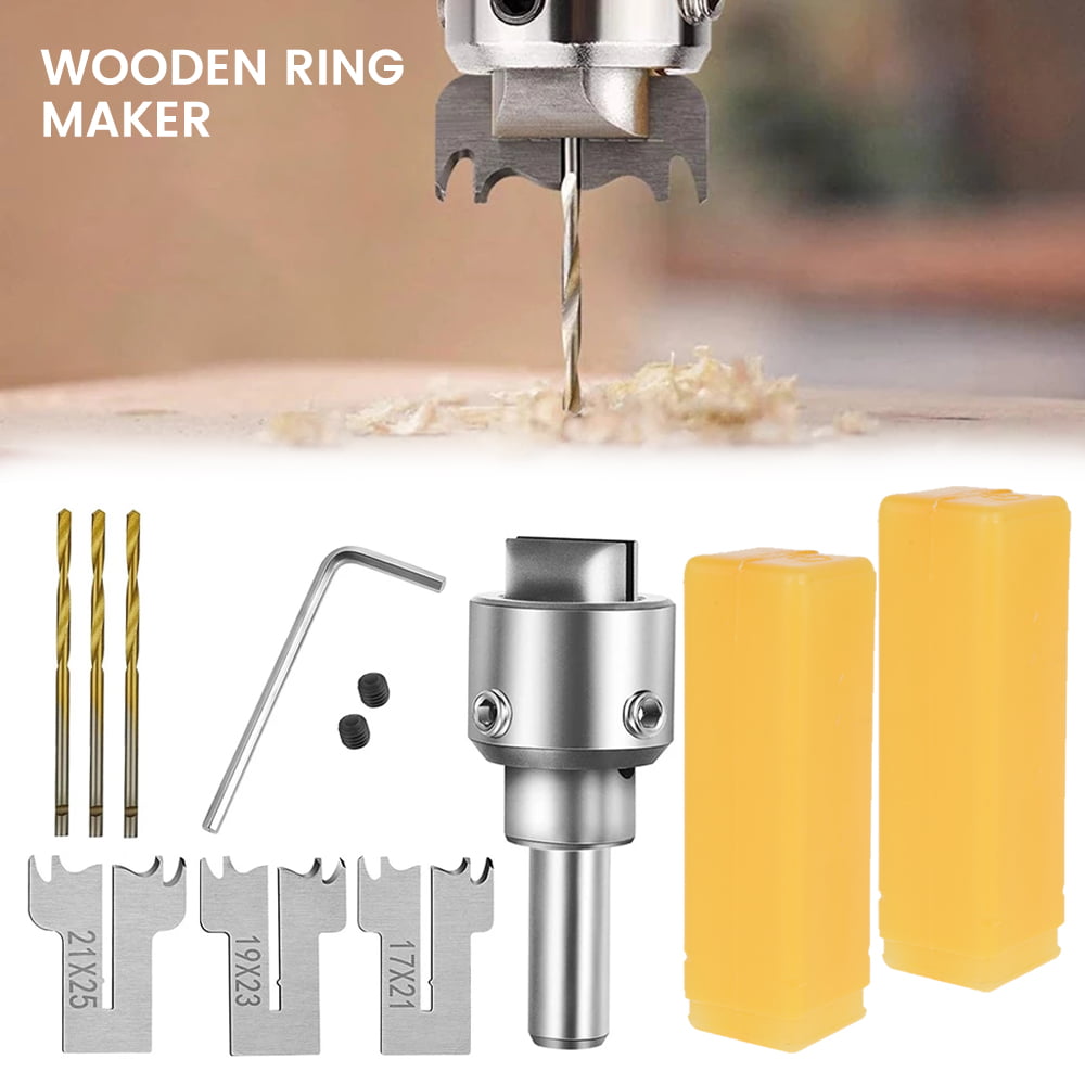 Details about   Multifunction Ring Buckle Drill Tool Cutter Wooden Drill Bit Thick Ring Maker