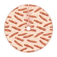 thumbnail image 2 of Halloween Christmas Tree Skirt - Bacon Print No.909 36 Inches Christmas Tree Skirt for Halloween Holiday Indoor Home Christmas Tree Decorations with Three Ribbons, 2 of 7