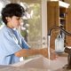 thumbnail image 3 of Pack Of 2 Glass Soap Dispensers With Pump, 400 Ml Liquid Soap Dispenser For Washing-up Liquid, Shampoo And Lotion, Refillable Soap Dispenser For Kitch, 3 of 3