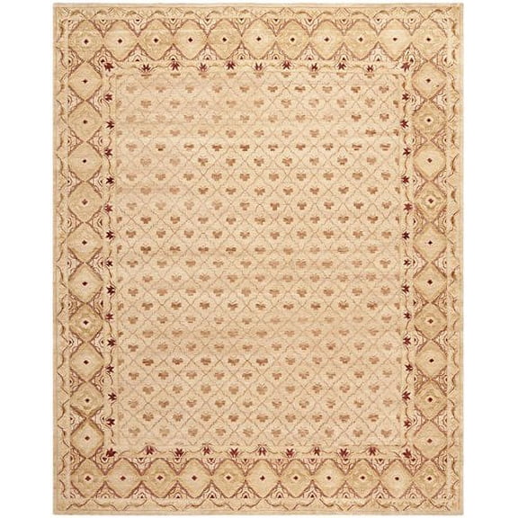 Safavieh  Couture Hand-knotted Marrakech Jurina Traditional Oriental Wool Rug Ivory/Red 6' x 9' 6' x 9' Indoor Living Room, Bedroom, Dining Room