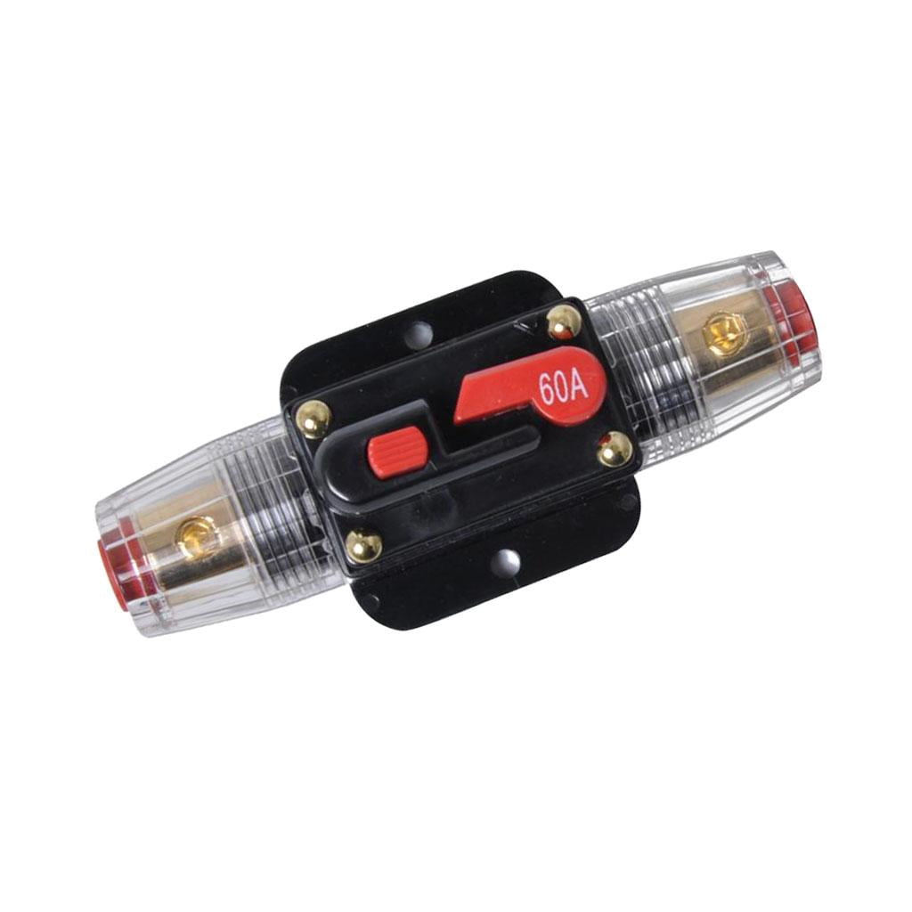 Nishiyuenyi 2 Pieces. 60A Automatic Fuse Holder Fuse Holder Bracket Automatic 12V-24V DC