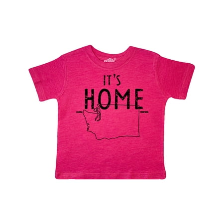 

Inktastic It s Home- State of Washington Outline Distressed Text Gift Toddler Boy or Toddler Girl T-Shirt