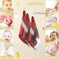 thumbnail image 3 of SKYSONIC Santa Claus Belt Belly Baby Muslin Washcloths Face Towel, 3 PCS Vintage Christmas Burp Cloths Cotton Wipes Infant Wash Cloth for Newborn Boys Girls 12"x12", 3 of 7