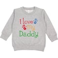 thumbnail image 2 of Inktastic I Love My Daddy Toddler Sweatshirt, 2 of 4
