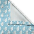 thumbnail image 3 of Ambesonne Whale Kitchen Curtains, Blue Shower Design, 55"x39", Pale Blue White, 3 of 3