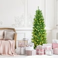 thumbnail image 4 of Patiojoy 6FT Pre-lit Hinged Artificial Pencil Fir Christmas Tree with UL-listed Lights, 4 of 10