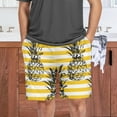 thumbnail image 7 of Hand Drawn Pineapple Men's Athletic Shorts,Men's Pajama Bottoms for Home and Rest-L, 7 of 7