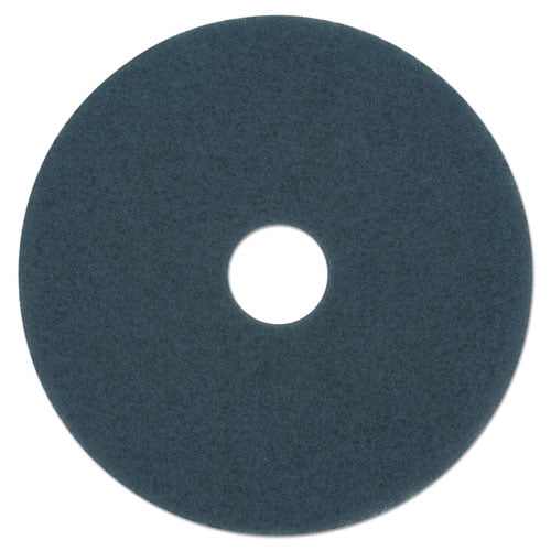 Scrubbing Floor Pads, 13" Diameter, Blue, 5/carton | Bundle of 2 Cartons