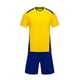 thumbnail image 2 of Conjuntos de blusas y camisas de manga corta con cuello en V. Conjunto de traje de fútbol de color sólido para niños para juegos deportivos universitarios, partidos de rendimiento, uniformes de entren, 2 of 5