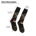 thumbnail image 4 of Fotbe Playful Baby Hippo Splash print Women's Men's Novelty Crew Socks Cotton Socks Knee High Socks for Walking,Running,Nurses,Pregnancy, 4 of 8