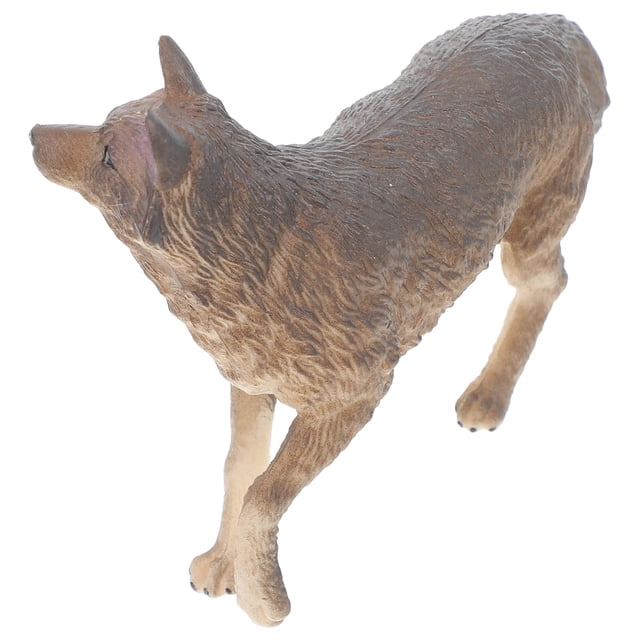 Figura de lobo modelo animal cognitivo adorno juguetes pequeños para niños accesorios niño