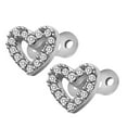thumbnail image 5 of Titanium Steel Rhinestone Dermal Anchor Tops And Base Microdermals 1.2 Mm(16G) Internally Threaded Heart 1, 5 of 10