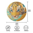 thumbnail image 4 of 15.4inch Round Placemats, DIY Printing Design, Suitable for Kitchen, Table Party Decoration Baby Tiger, 4 of 7