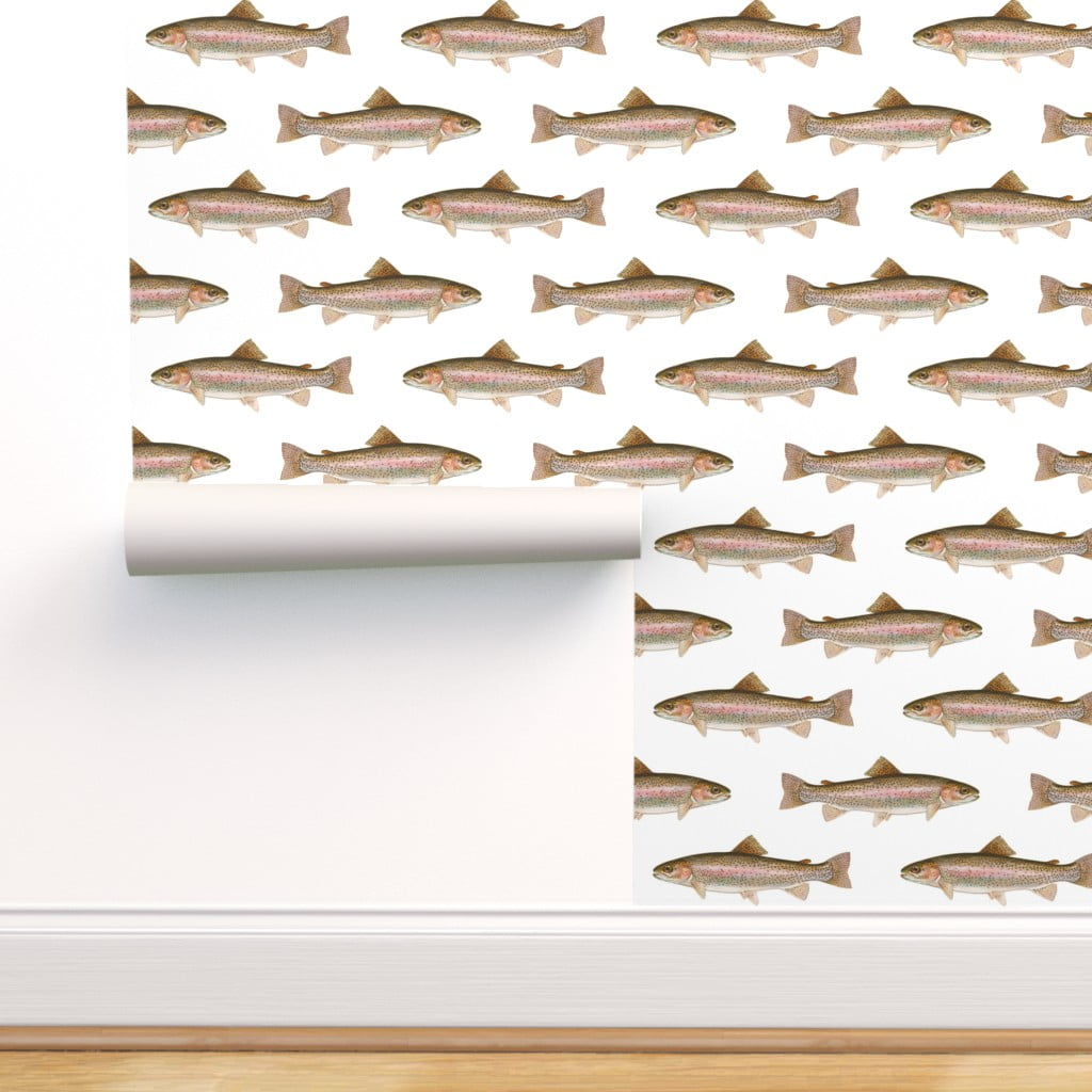 RoomMates 2829sq ft Blue Vinyl Fish Selfadhesive Peel and Stick Wallpaper  in the Wallpaper department at Lowescom