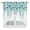 White Teal, variant on Swag Valance Curtains for Windows, Brown Eucalyptus Leaves Light Filtering Kitchen Curtains with Rod Pocket, Watercolor Floral Leaf Plants Window Treatment Valances for Living Room, 28x36 - 2 PCS