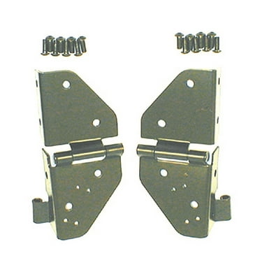 Rugged Ridge by RealTruck Windshield Hinges for Jeep CJ & Wrangler YJ | Black | 11209.01 | Compatible with 1976-1986 Jeep CJ; 1987-1995 Jeep Wrangler YJ