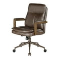 thumbnail image 2 of Woodlands Office Chair in Chocolate Faux Leather, 2 of 10