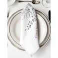 thumbnail image 2 of Cloth Napkins 1 Piece - 20x20 Inches, Grey Botanical Washable Reusable Table Napkins, Weeping Eucalyptus Leaves Watercolor Soft & Absortbent Dining Napkin for Party Wedding Hotel Restaurant, 2 of 8