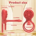 thumbnail image 3 of Vibrating Penis Ring with Wireless Remote Control 9 Vibrations Red, 3 of 4