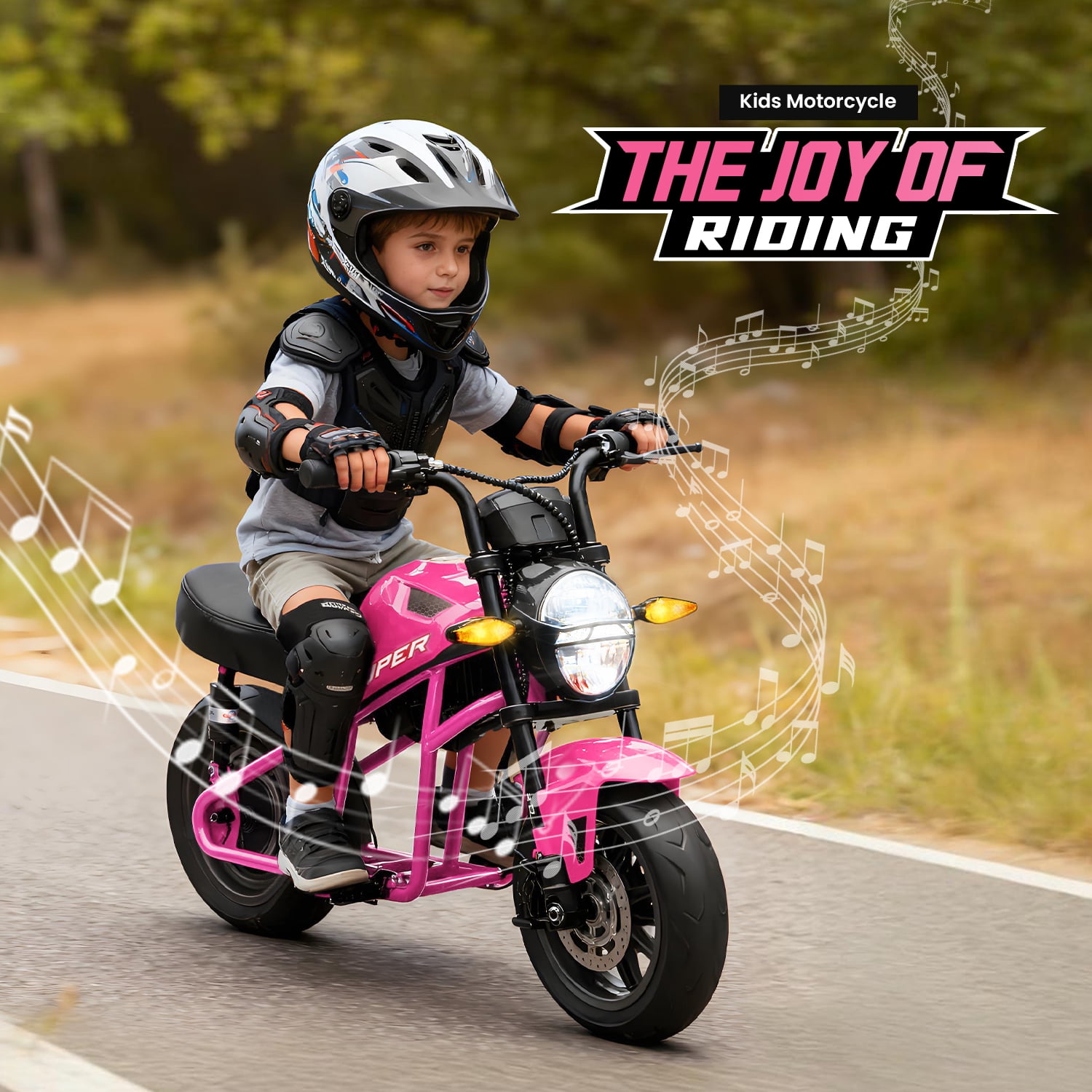 Track Seven 24V Electric Motorcycle for Kids, 300W Electric Dirt