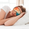 thumbnail image 6 of PAYOHTO 70s' Colors Soft Sleep Mask Comfort Pure Silk Eye Cover for Travel Office Camping, 6 of 7