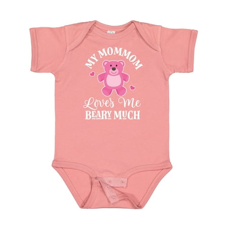 

Inktastic MomMom Loves Me Girls Bear Gift Baby Girl Bodysuit