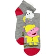 thumbnail image 4 of Peppa Pig Girls Socks, 6 Pack Quarter Socks Set (Little Girls & Big Girls), 4 of 7