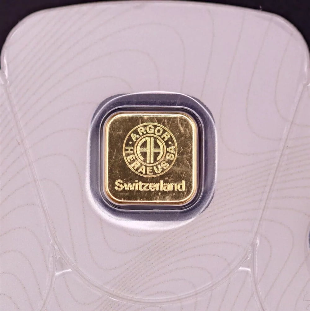 1g Gold Note - $100 24K Replica with Benjamin Franklin Design