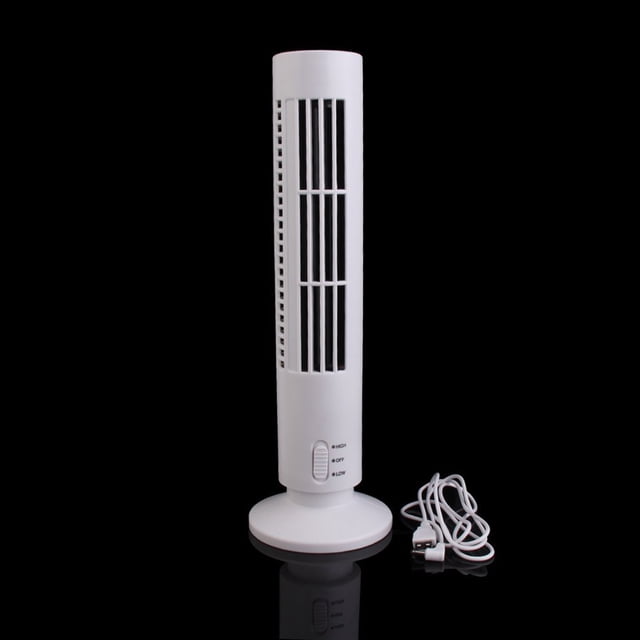 KAKOWELY Tower Fan Mini Fan Leafless Cooling for General Users during Summer Time 1Set