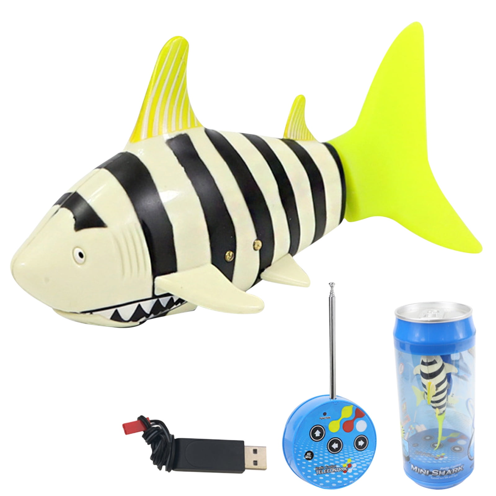 Flywake Water Remote Control Mini Shark Toy Water Conductive Remote ...