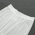 thumbnail image 4 of Qiylii Women See Through Mesh Pants Party Club Elastic High Waist Wide Leg Pant, 4 of 6