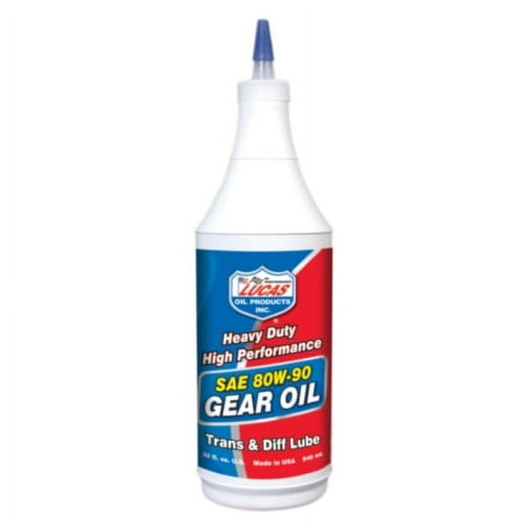 Lucas Oil Heavy Duty SAE 80W-90 Gear Oil Bottle, 1 qt