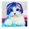 thumbnail image 2 of Pintura de diamante 5D Macarena Kits de Rhinestone Gato colorido, 2 of 7