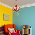 thumbnail image 4 of Small Crystal Chandelier 4-Light , Colorful Acrylic Ceiling Light for Kids Room Nursery Playroom, 4 of 7