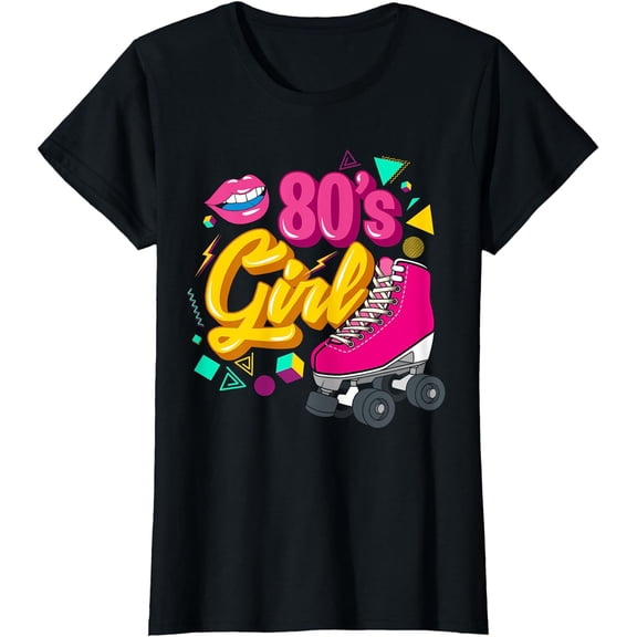 80s party theme party outfit costume vintage retro 80's girl T-Shirt
