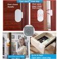 thumbnail image 4 of Alarma de puerta y ventana para el hogar, piscina, seguridad para niños con 2 controles remotos, entrada de puerta, sensor magnético antirrobo, kit de alerta de seguridad para tienda, garaje, 4 of 5