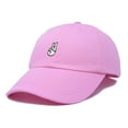 thumbnail image 5 of Dalix Peace Sign Embroidered V Cotton Dad Hat Baseball Cap Adjustable Mens in Light Pink, 5 of 5