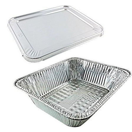 Handi-Foil Half-Size Extra-Deep TruFit Aluminum Foil Steam Table Pan w/Lid Comb (Pack of 50)