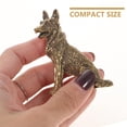 thumbnail image 3 of FONDOTIN Metal Animal Ornaments 1Pack 6x4.7Cm Brass Dog Figurine For Collectors And Dog Lovers, 3 of 8
