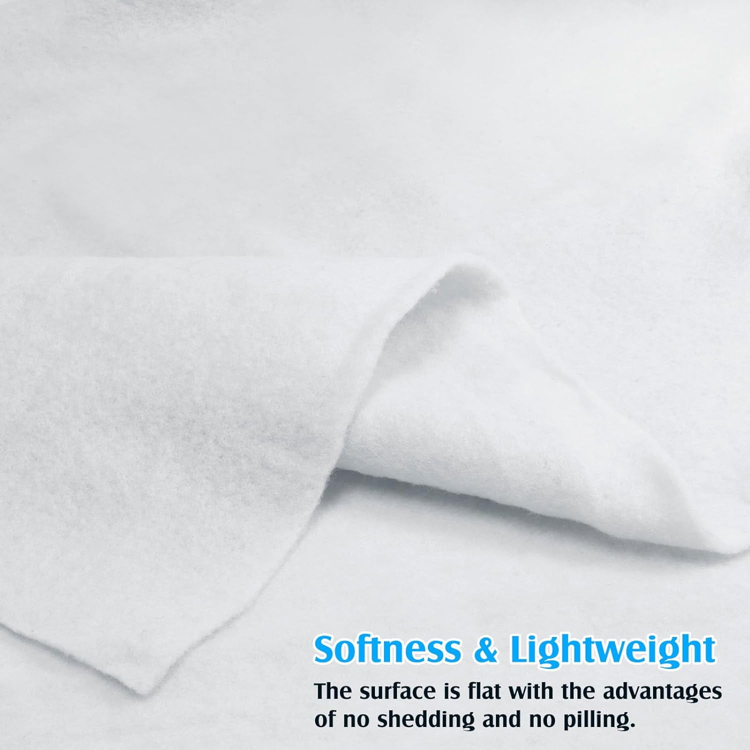 39"W Pure Wool Felt Sheets, Pre Felted Wool Fabric, Softness Durable for Craft Felting Supplies Sewing Costumes & Apparel Projects Auxiliary Materials White